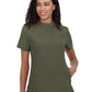 Women's 4-Pocket Zipper-Neck Mandarin Collar Driven Top - 1081 - Heather Olive