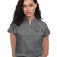 Women's 1-Pocket Stretch Tuck-In Ari Top - 1093 - Heather Grey