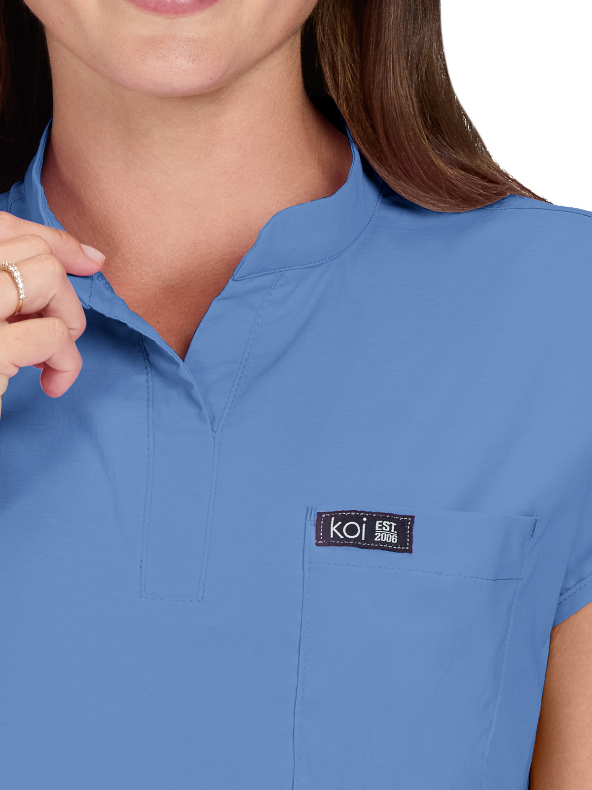 Women's 1-Pocket Stretch Tuck-In Ari Top - 1093 - True Ceil