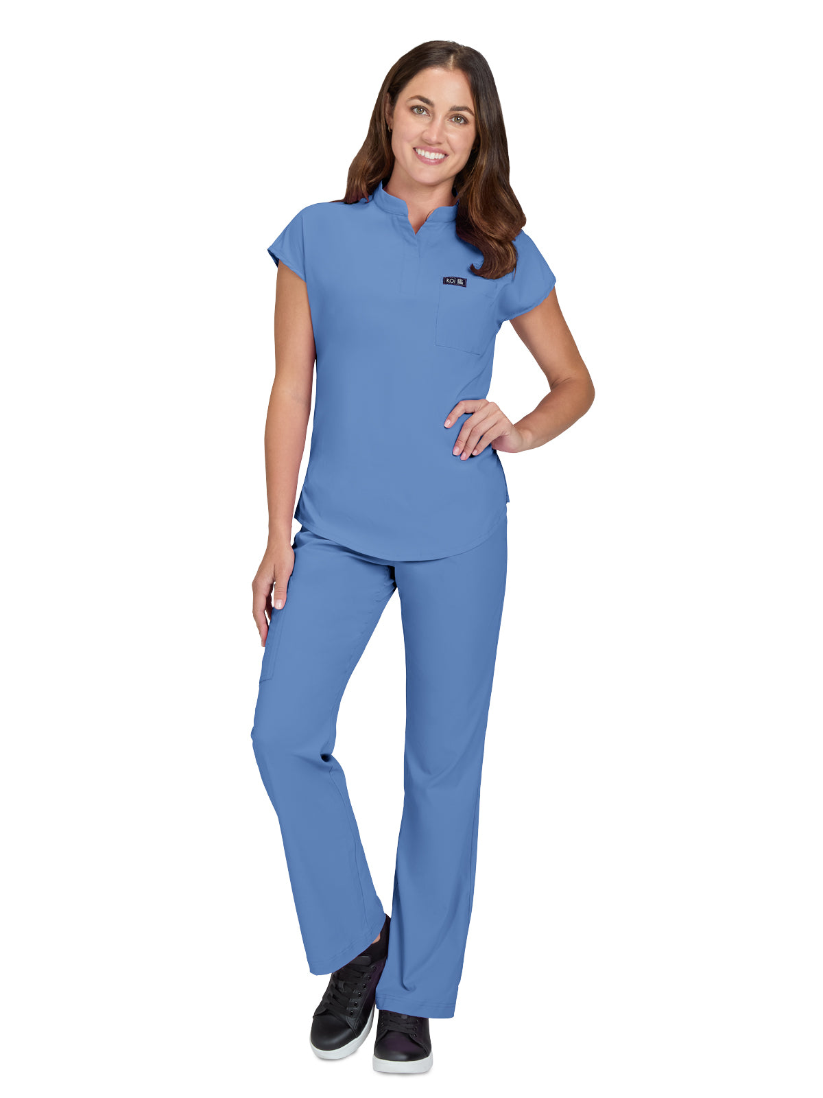 Women's 1-Pocket Stretch Tuck-In Ari Top - 1093 - True Ceil