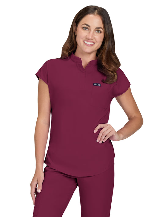 Women's 1-Pocket Stretch Tuck-In Ari Top - 1093 - Wine