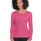 Women's Heart Pointelle Long-Sleeve Rohan Underscrub Tee - 1110 - Heart Pointelle Geranium