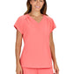Women's 1-Pocket Heart-Shaped Neckline Eco-Friendly Kailani Top - 1118 - Sunset Coral