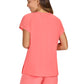 Women's 1-Pocket Heart-Shaped Neckline Eco-Friendly Kailani Top - 1118 - Sunset Coral