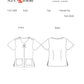 Women's Shirred Chest V-Neck Enik Top - 1121 - Strawberry Moon