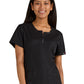 Women's Limited Edition Rhinestone Zipper Neck Serenity Top - 1123L - Black