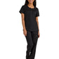 Women's Limited Edition Rhinestone Zipper Neck Serenity Top - 1123L - Black
