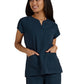 Women's Split-Neck 3-Pocket We Have Heart Top - 1124 - Navy