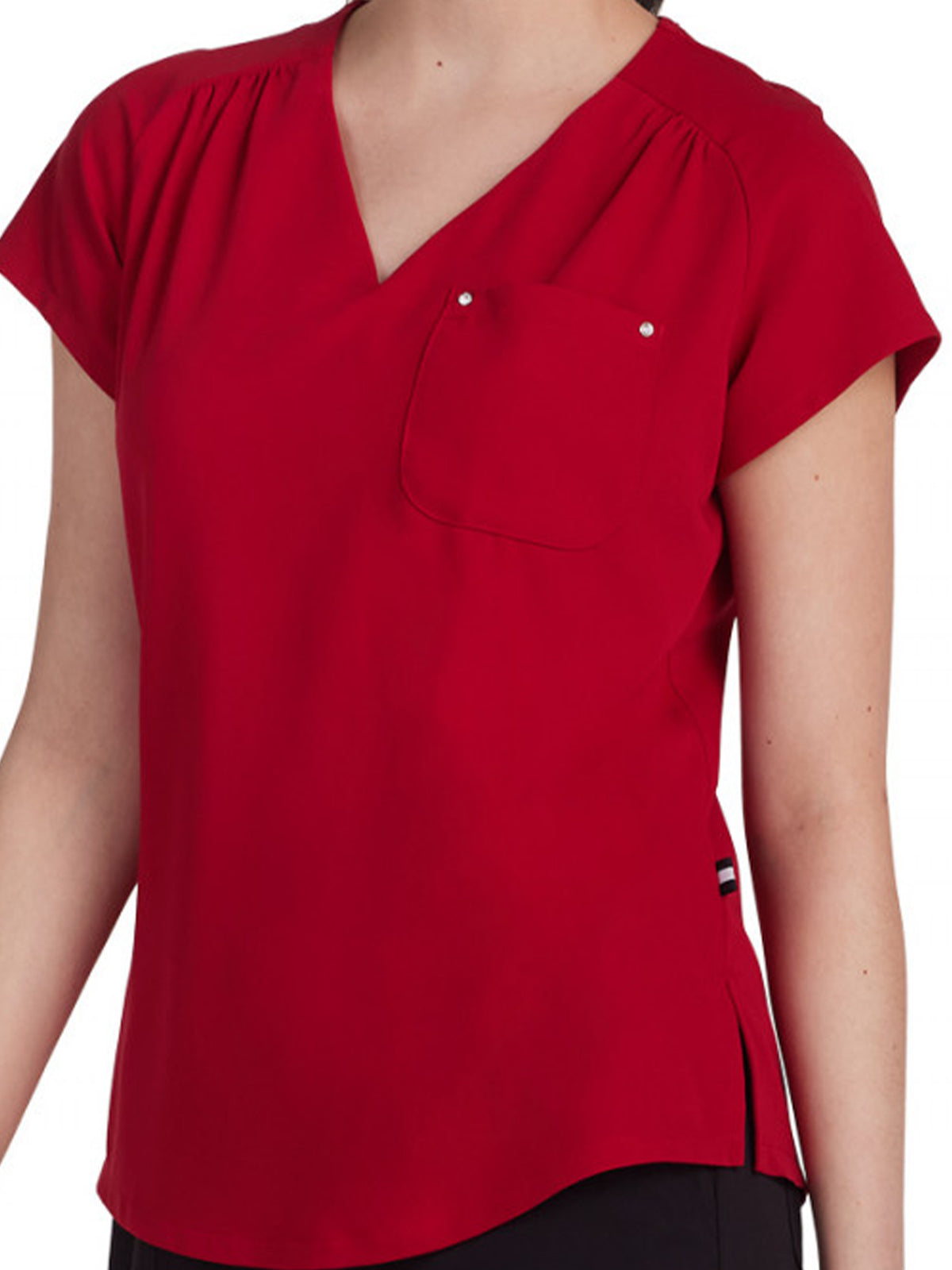 Women's Heart-Shaped Neckline Up and Going Top - 1125 - Ruby