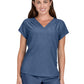 Women's Heart-Shaped Neckline Up and Going Top - 1125 - Denim