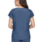 Women's Heart-Shaped Neckline Up and Going Top - 1125 - Denim