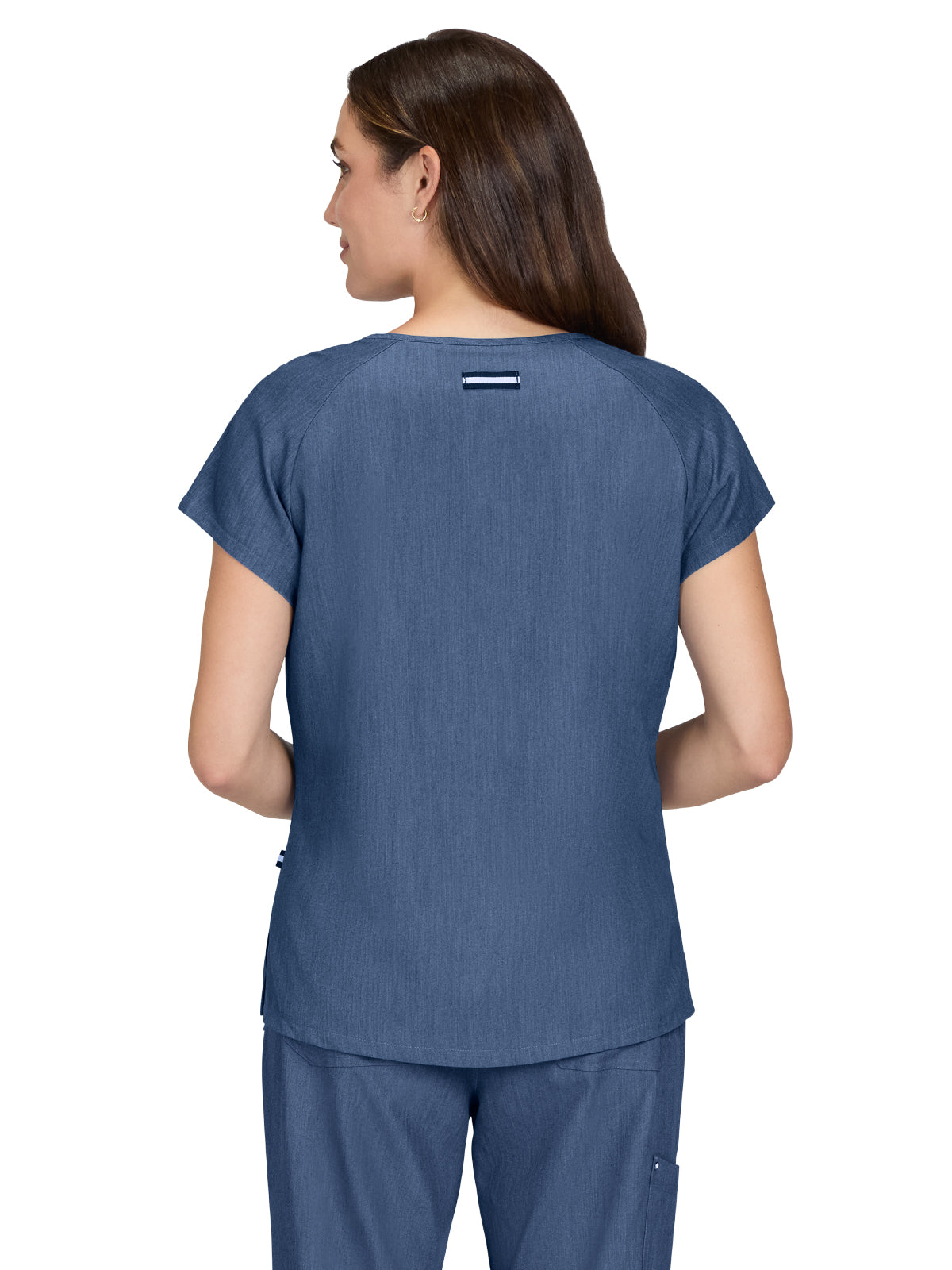 Women's Heart-Shaped Neckline Up and Going Top - 1125 - Denim