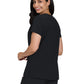 Women's Ribbed V-Neck 4-Pocket Sari Top - 1129 - Black