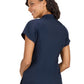 Women's 4-Pocket Ombre Zipper Neck Limited Edition Rena Top - 1130L - Navy