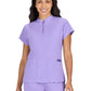 Women's 4-Pocket Ombre Zipper Neck Limited Edition Rena Top - 1130L - French Lavender