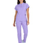 Women's 4-Pocket Ombre Zipper Neck Limited Edition Rena Top - 1130L - French Lavender
