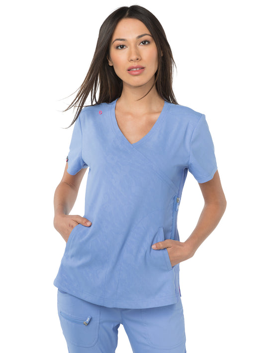 Women's 3-Pocket Mock-Wrap Philosophy Top - 316 - True Ceil
