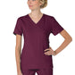 Women's 3-Pocket Mock-Wrap Philosophy Top - 316 - Wine