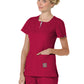 Women's 4-Pocket Zipper Neck Serenity Top - 317 - Ruby