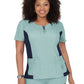 Women's 4-Pocket Zipper Neck Serenity Top - 317 - Sage