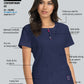 Women's 4-Pocket Zipper Neck Serenity Top - 317 - Ruby