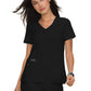Women's 4-Pocket Stretch V-Neck Becca Top - 373 - Black