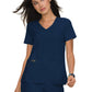 Women's 4-Pocket Stretch V-Neck Becca Top - 373 - Navy
