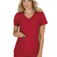 Women's 4-Pocket Stretch V-Neck Becca Top - 373 - Ruby