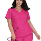 Women's 4-Pocket Stretch V-Neck Becca Top - 373 - Flamingo