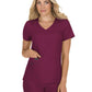 Women's 4-Pocket Stretch V-Neck Becca Top - 373 - Wine