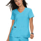 Women's 4-Pocket Stretch V-Neck Becca Top - 373 - Electric Blue
