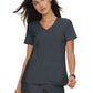 Women's 4-Pocket Stretch V-Neck Becca Top - 373 - Charcoal