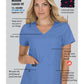 Women's 4-Pocket Stretch V-Neck Becca Top - 373 - Ruby