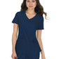 Women's Mock-Wrap Neck Katie Top - 374 - Navy