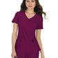 Women's Mock-Wrap Neck Katie Top - 374 - Wine