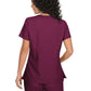 Women's Mock-Wrap Neck Katie Top - 374 - Wine