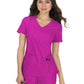 Women's Mock-Wrap Neck Katie Top - 374 - Azalea Pink