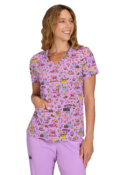 Women's Athletic-Inspired, Breathable Mesh Leslie Top