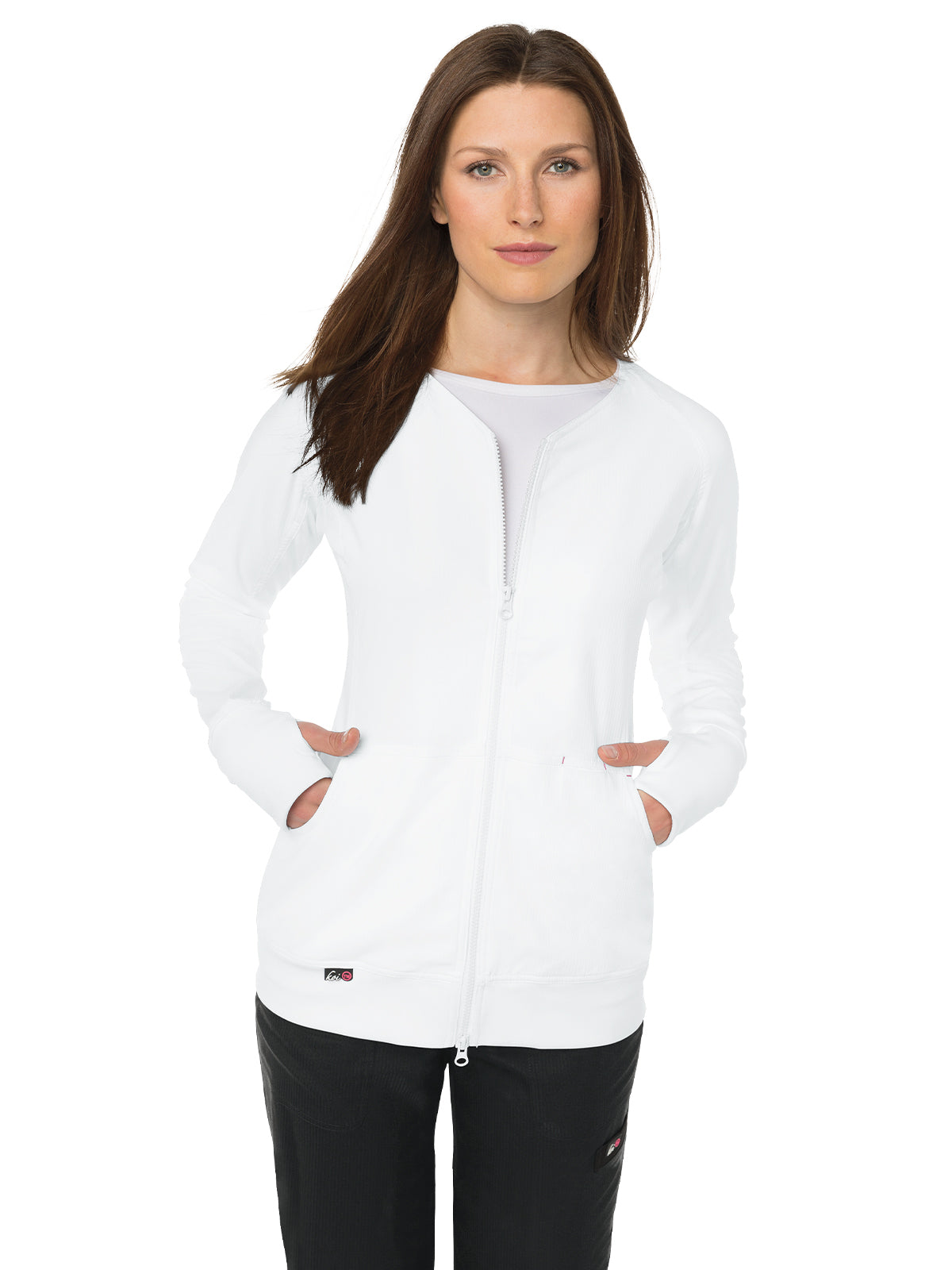 Women's 3-Pocket 2-Way Zipper Clarity Jacket - 445 - White