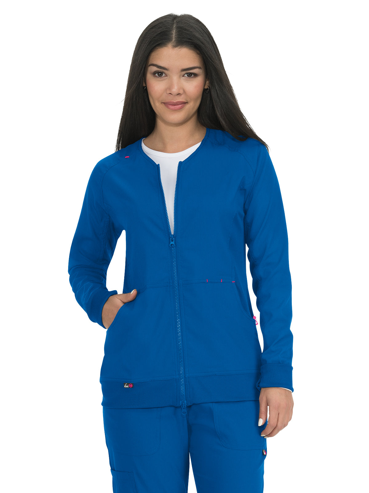 Women's 3-Pocket 2-Way Zipper Clarity Jacket - 445 - Royal Blue