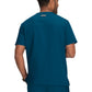 Men's 4-Pocket  V-Neck Free To Be Top - 672 - Caribbean Blue