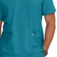 Men's 4-Pocket  V-Neck Free To Be Top - 672 - Teal