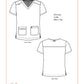 Men's 4-Pocket  V-Neck Free To Be Top - 672 - Caribbean Blue