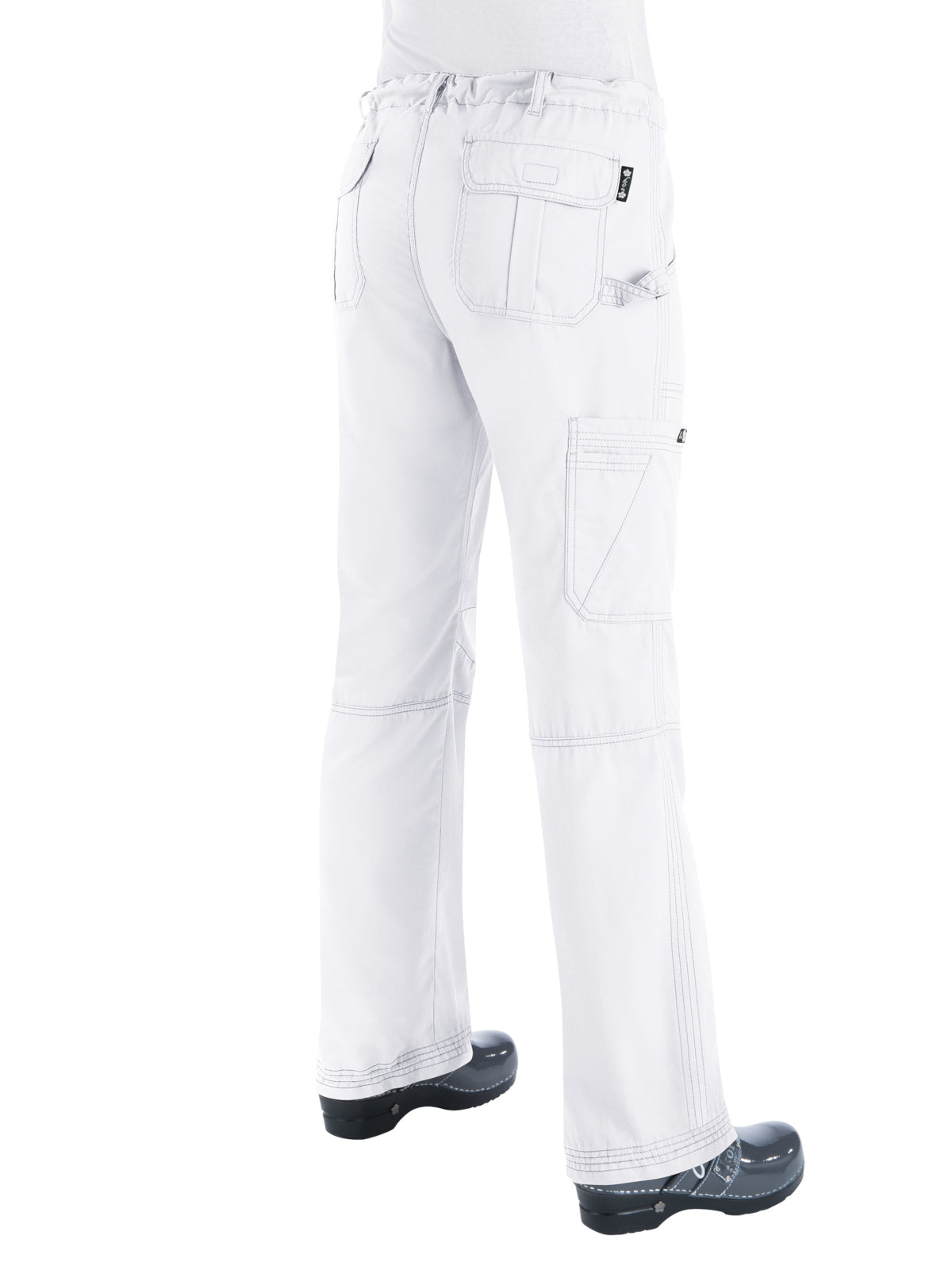 Women's 7-Pocket Adjustable Drawstring Lindsey Cargo Pant - 701 - White
