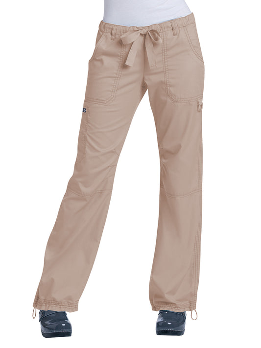 Women's 7-Pocket Adjustable Drawstring Lindsey Cargo Pant - 701 - Camel