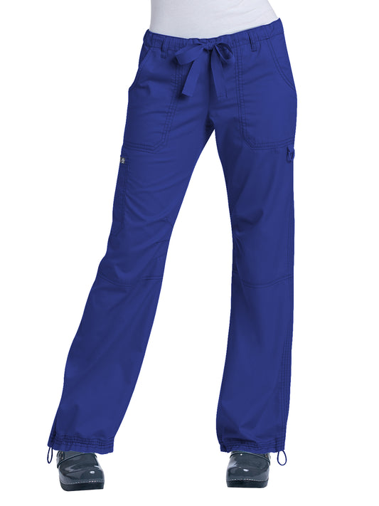 Women's 7-Pocket Adjustable Drawstring Lindsey Cargo Pant - 701 - Galaxy