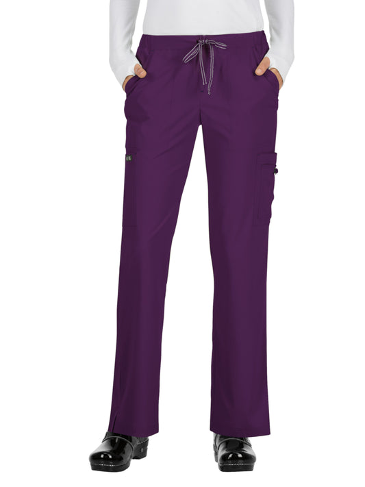 Women's 8-Pocket Stretch Cargo Holly Pant - 731 - Eggplant