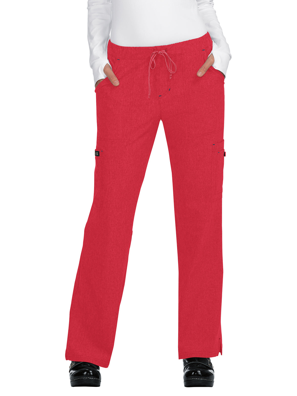 Women's 8-Pocket Stretch Cargo Holly Pant - 731 - Heather Candy Red