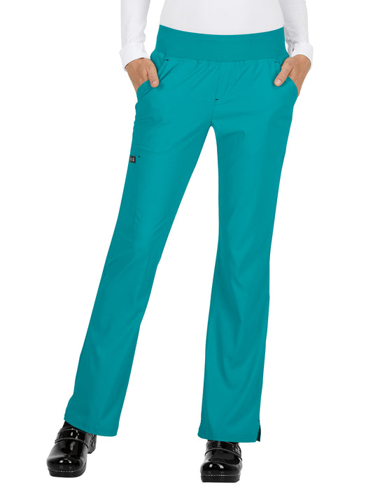 Women's 6-Pocket Yoga-Style Laurie Pant - 732 - Teal