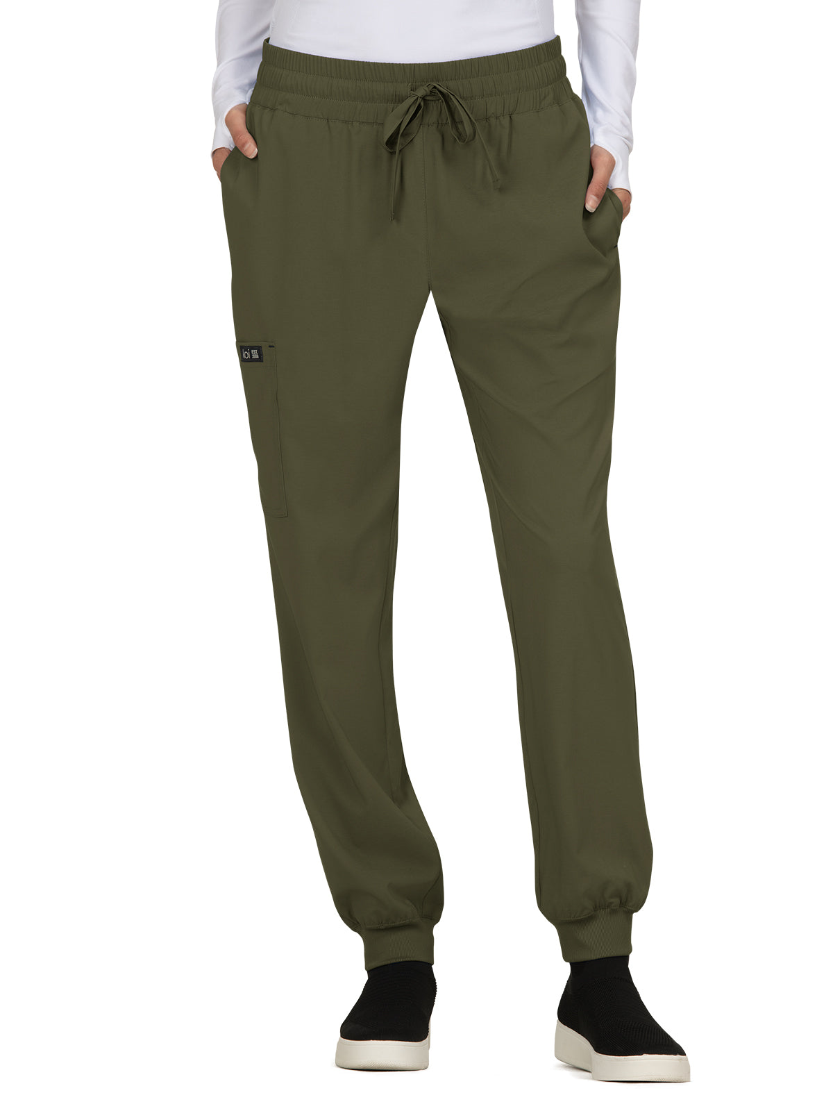 Women's 5-Pocket Stretch Jogger Gemma Pant - 741 - Olive Green